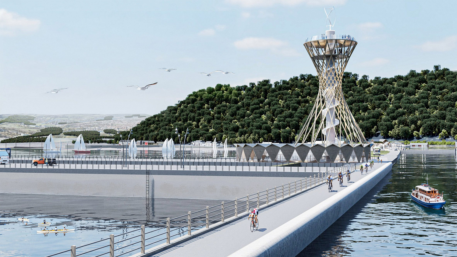 Архитектурное бюро Marks Barfield Architects предлагает построить в Великобритании приливную электростанцию, чтобы снизить зависимость от ископаемого топлива