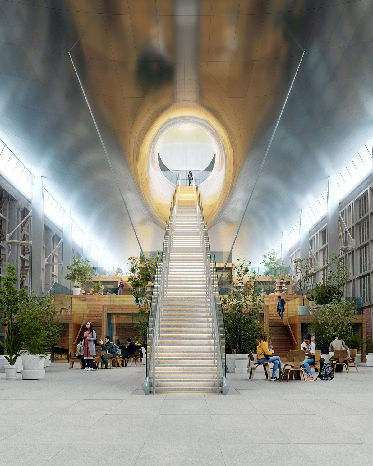 MAD Architects представили проект футуристичного «ковчега» на руинах цементного завода в Шанхае