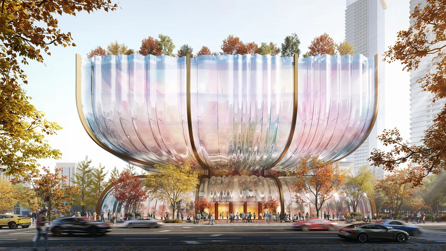 Heatherwick Studio рассказали о проекте торгового центра с волнистым стеклом в Сеуле